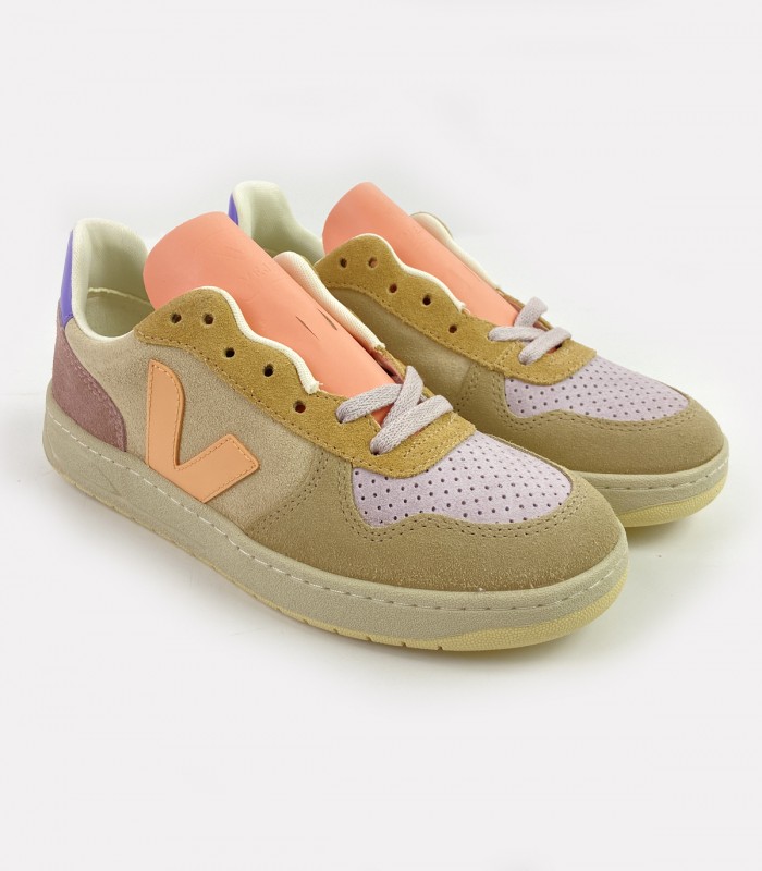 Zapatillas Veja V-10 Suede Multico Peach